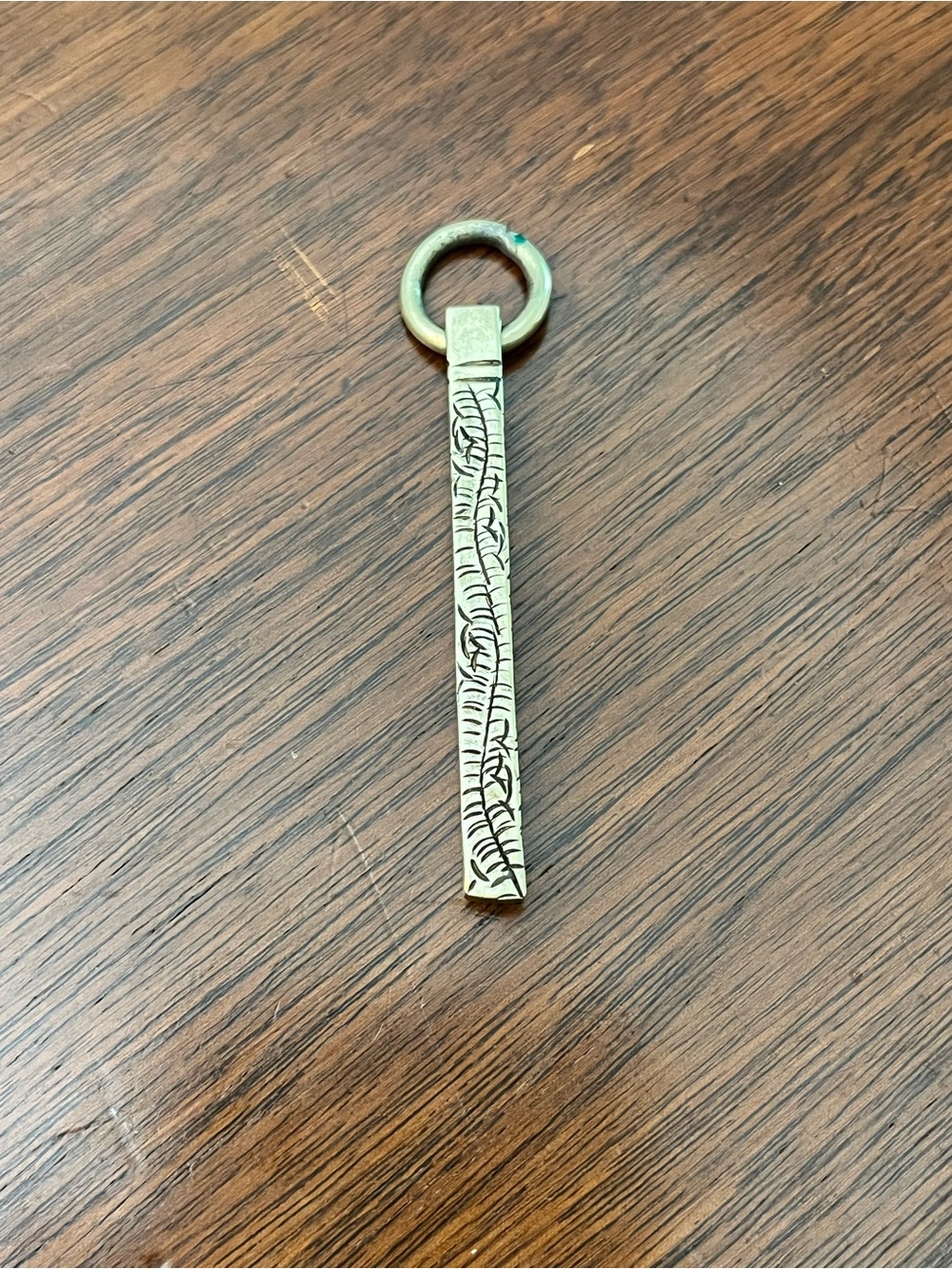 Boho Engraved Bar Pendant